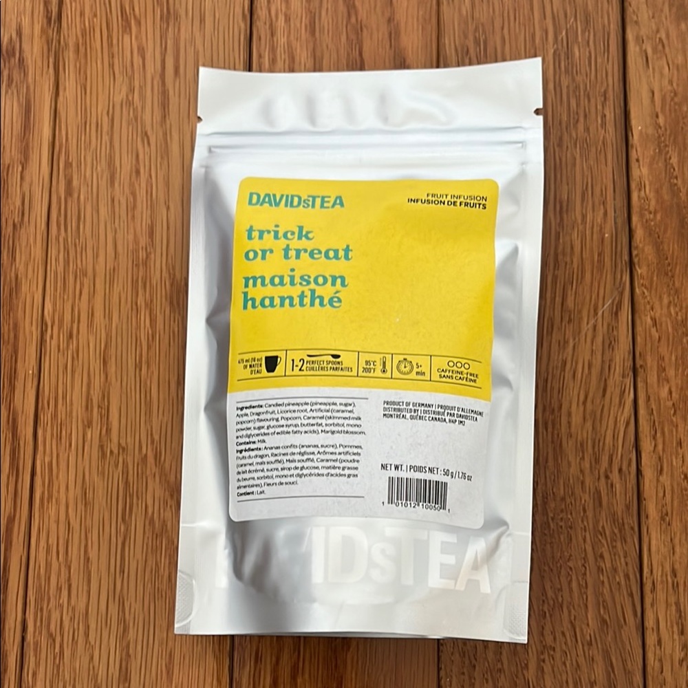 DAVIDsTEA Trick or Treat Fruit Infusion Caffeine Free Herbal Tea 50 grams